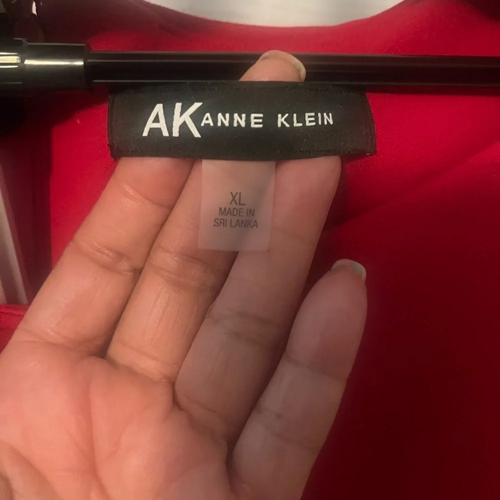 Anne Klein Red Flutter Sleeve Sheath Dress - Picture 3 of 4